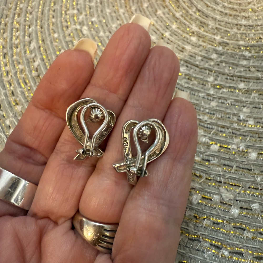 Tiffany & Co. Silver Love Knot Earrings - Picture 3 of 6